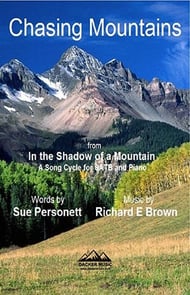 Chasing Mountains SATB choral sheet music cover Thumbnail